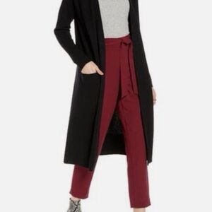Halogen Black Long Cardigan